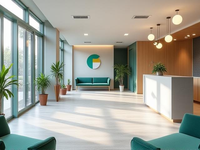 Clean and modern interior of Bestari Fitness Hub reception area